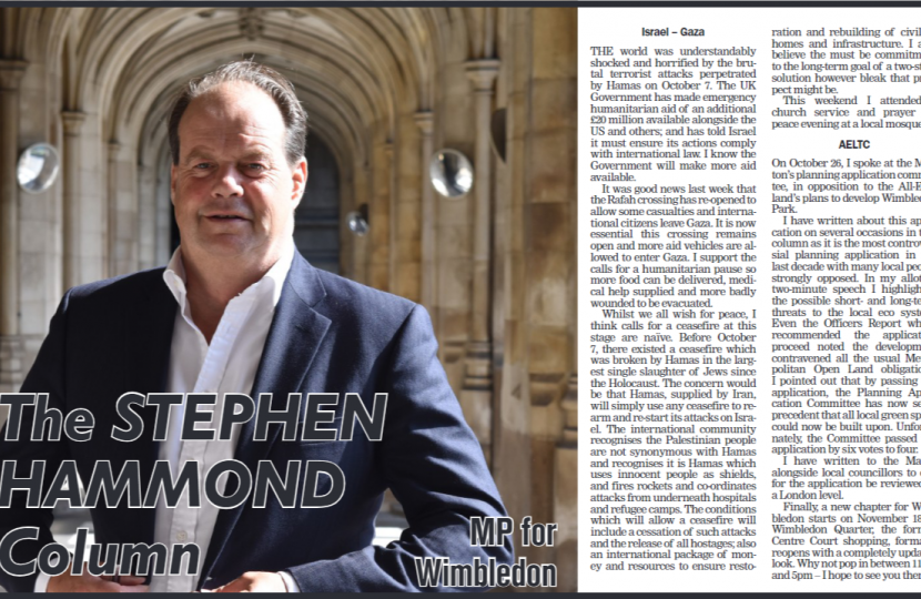 Stephen Hammond MP Column Image 